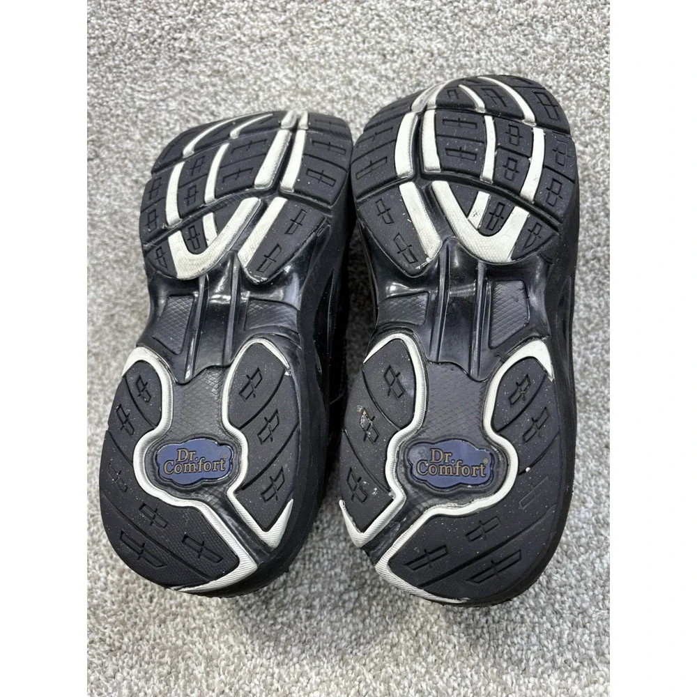 Dr.‎ Comfort DRC Men's 9.5 Black Diabetic Orthopedic Walking Shoes Extra Depth